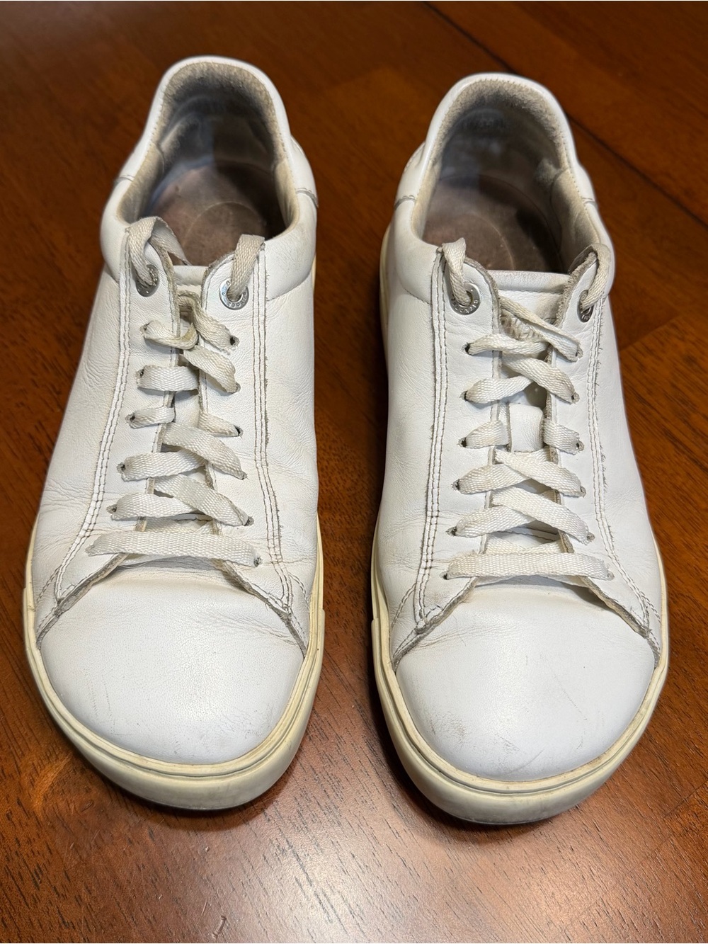 Birkenstock Bend Low Womens Size 39 US 8 Shoes White Leather Casual Sneakers